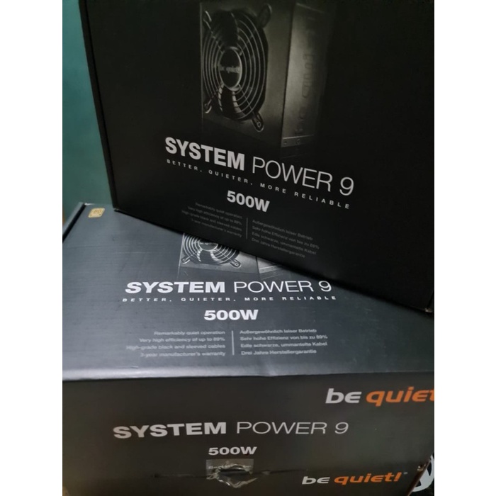 Ready PSU BE QUIET SYSTEM POWER 9 500W PSU 500W 80+ Bronze Non Modular