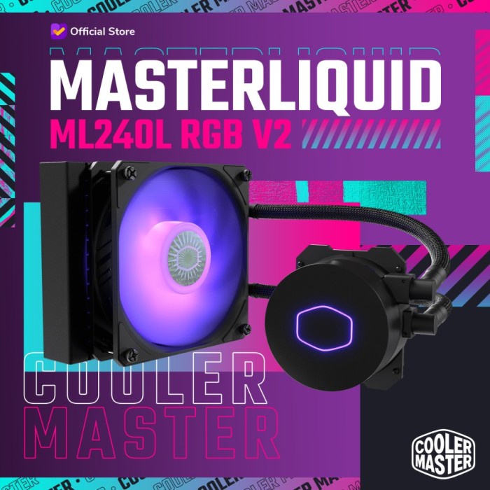 Ready Cooler Master MasterLiquid ML120L V2 RGB AIO Liquid Cooler