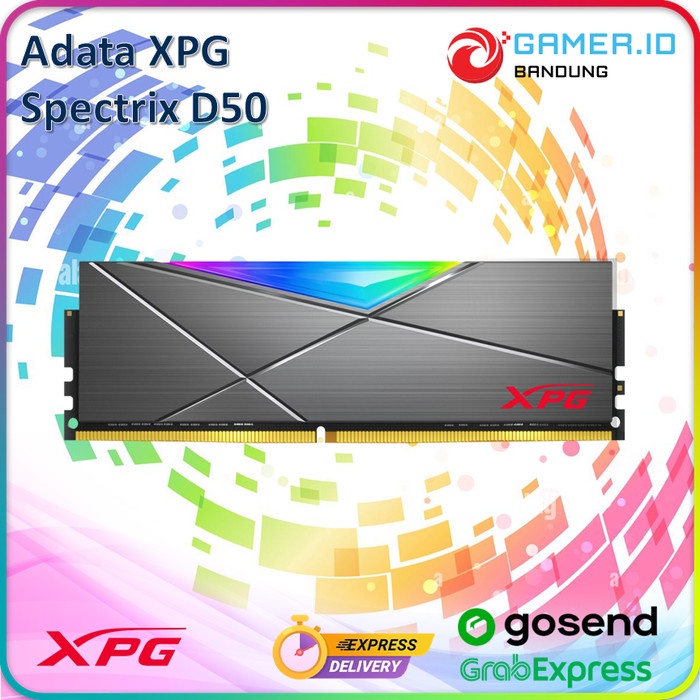 Ready Adata XPG Spectrix D50 LONGDIMM Heatsink RGB Grey