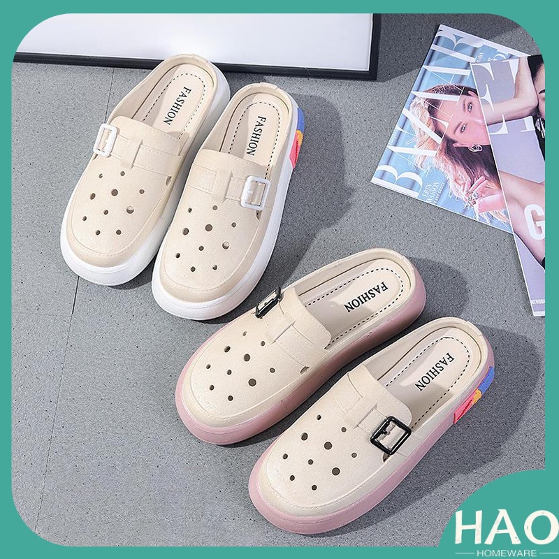 Sepatu Sandal Wedges Wanita Jelly Gesper terbaru 2023 -JaminanMutu