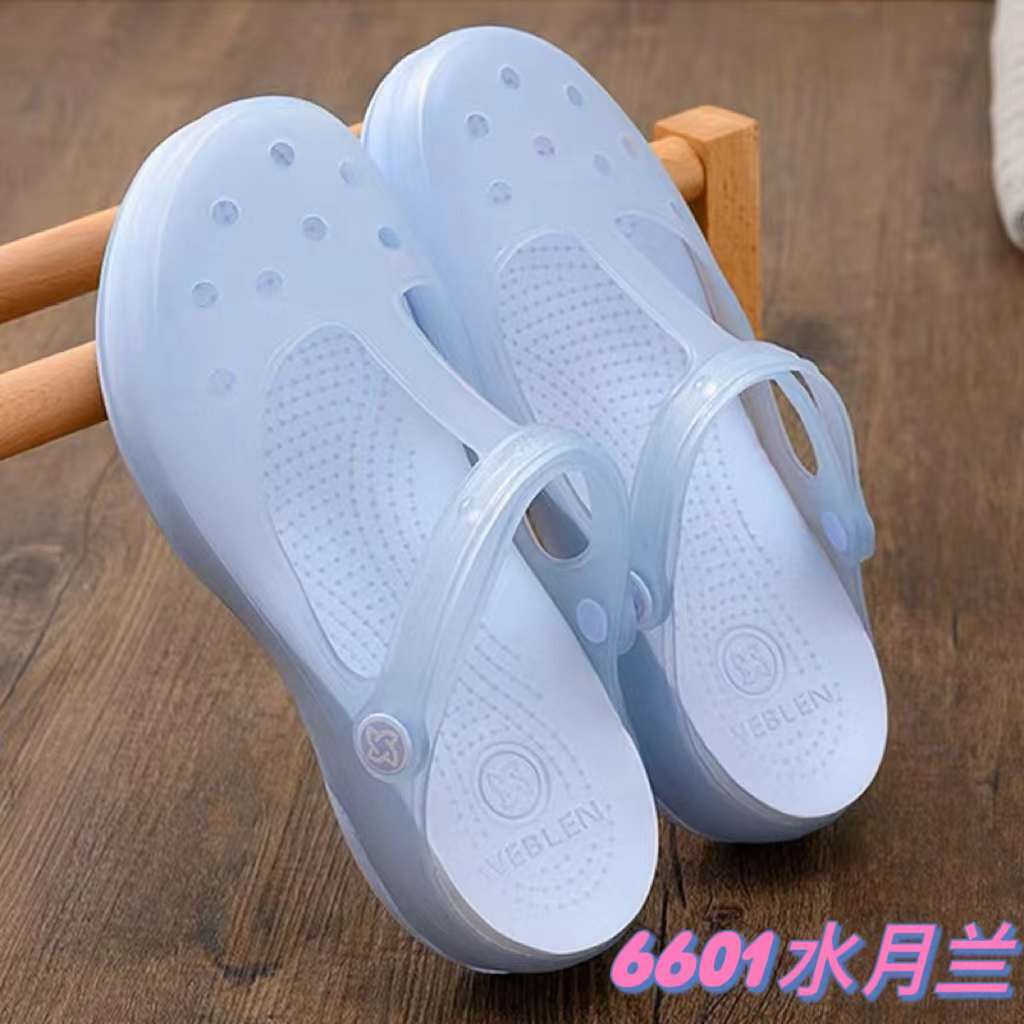 FREE ONGKIR SANDAL WANITA CROCS MARYJANE VEBLEM POLOS