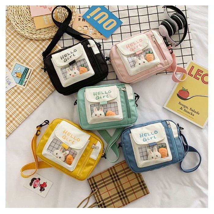 PREMIUM tas Selempang anak Perempuan kelinci rabbit lucu