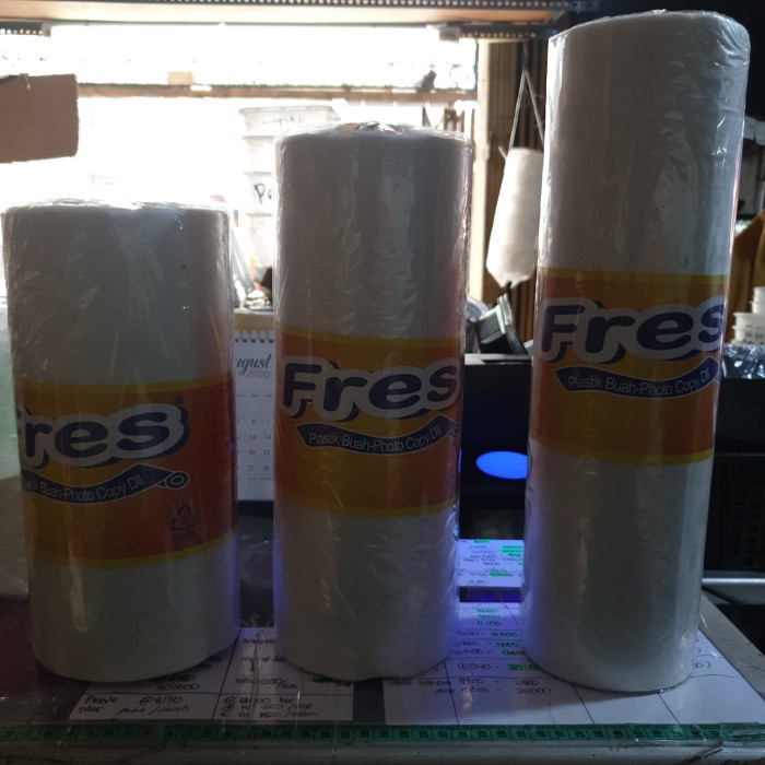 PREMIUM Plastik roll buah plastik fotokopi hd embossed uk 25x38 30x45 35x50