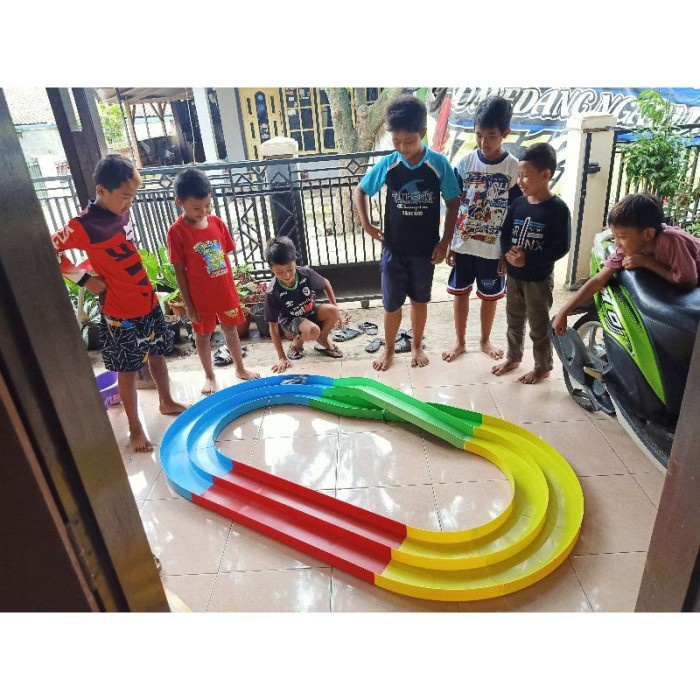 Track lintas tamiya balap 2 jalur battle arena race car speed formula