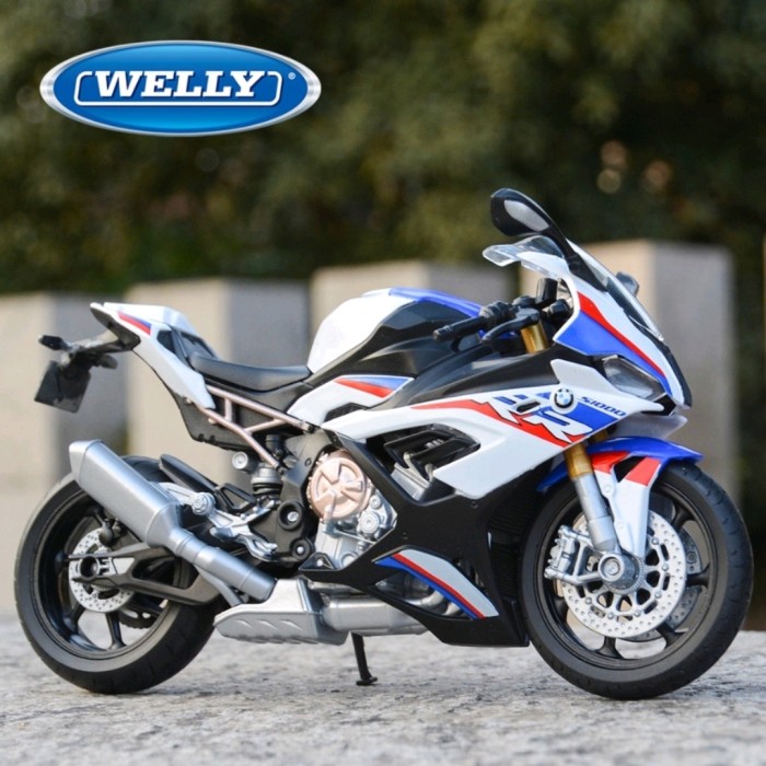 welly diecast motor 1:12 2021 BMW S1000RR putih