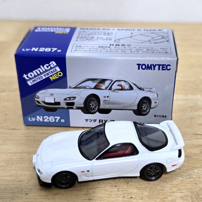 TLV Mazda RX7 Spirit R Type A LV N267e Tomica Limited Vintage Neo Hobby Koleksi Mobil Mainan Mini