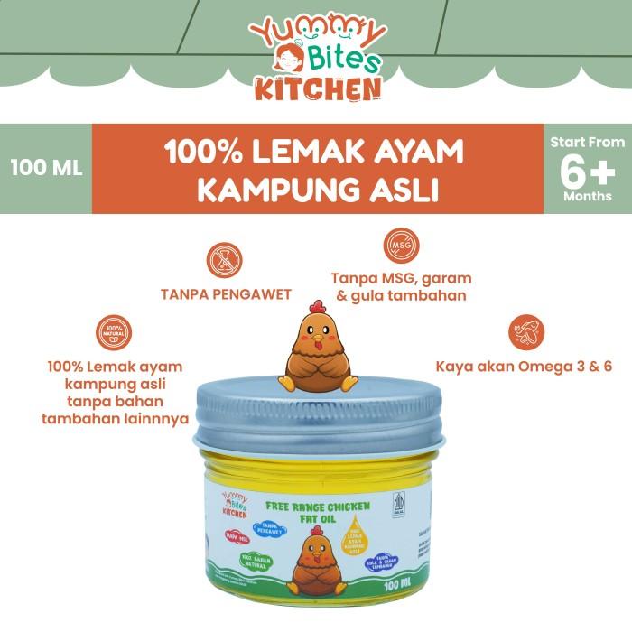 

Promo Terbatas Yummy Bites Kitchen - 100% Lemak Ayam Kampung Asli 100 Ml Free Range Chicken Fat Oil