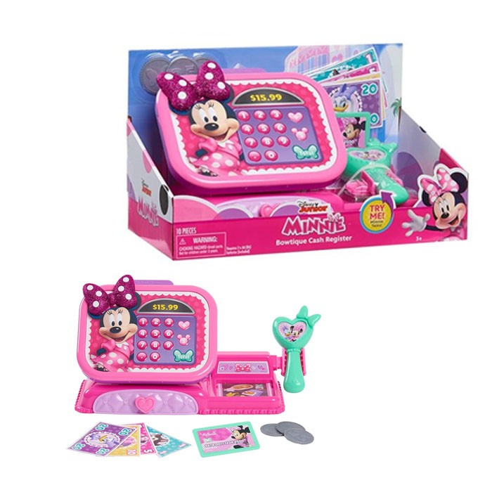 Just Play Disney Junior Playset Minnie Mouse Bowtique Cash Register with Sounds