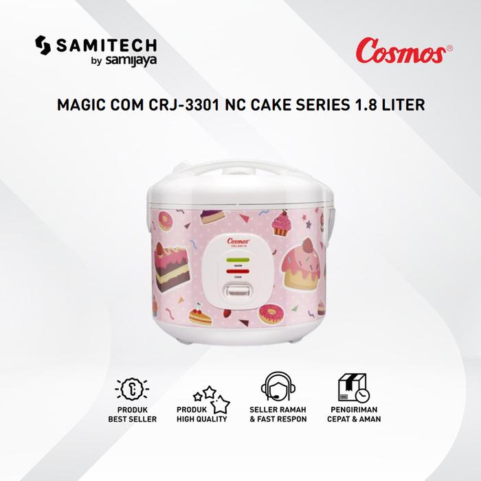 MAGIC COM RICE COOKER COSMOS CRJ-3301 NC CRJ 3301 NC 3301NC 1.8 LITER
