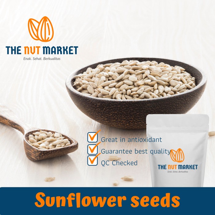 

Mixed sunflower dan pumpkin seeds roasted 500 gram EKONOMIS
