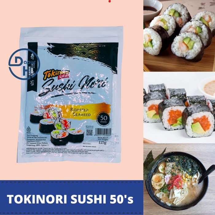 

TOKINORI Sushi Nori 50 S Halal / Yakinori Lokal for Sushi Kimbab/ Gimb