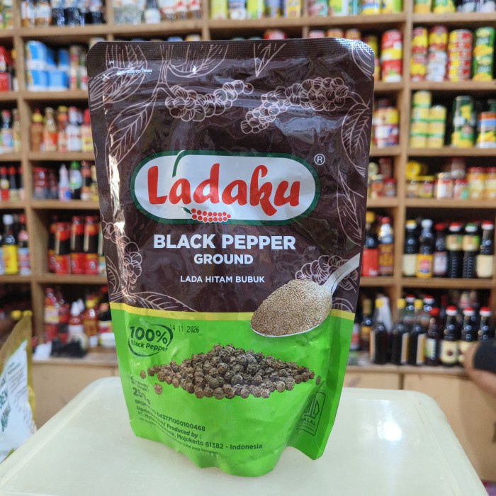 

Sale Terbatas Ladaku Black Pepper Ground/ Lada Hitam Bubuk 250Gr Aman