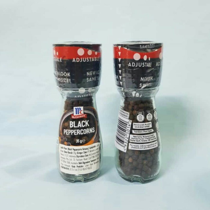 

Sale Terbatas Mc Cormick Black Pepper Grinder 35Gr Aman