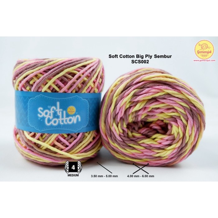 MNTB" BENANG SOFT COTTON BIG PLY SEMBUR