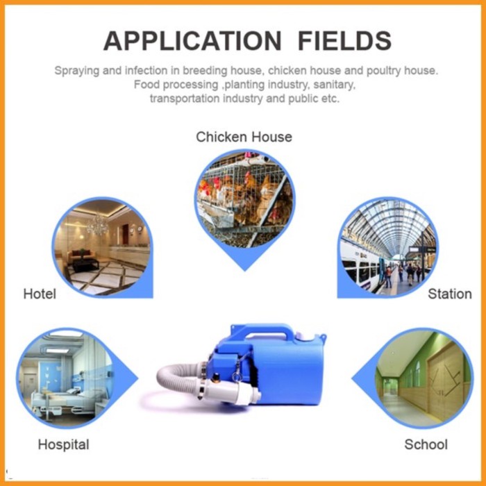 MESIN FOGGING UAP KABUT DISINFEKTAN ULV COLD FOG MACHINE FORTABLE