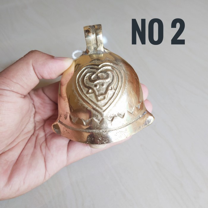 LONCENG RUMAH / KLONTONG SAPI BANDUL KAYU / LONCENG SAPI WARNA EMAS