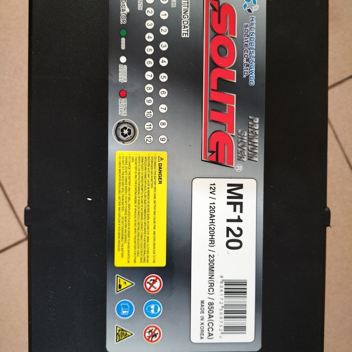 Bagus Aki Kering N120 Solite Aki Kering 120 Amper