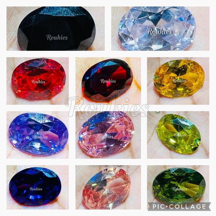 [HANYA BATU] BATU PERMATA AMERICAN DIAMOND OVAL CUT