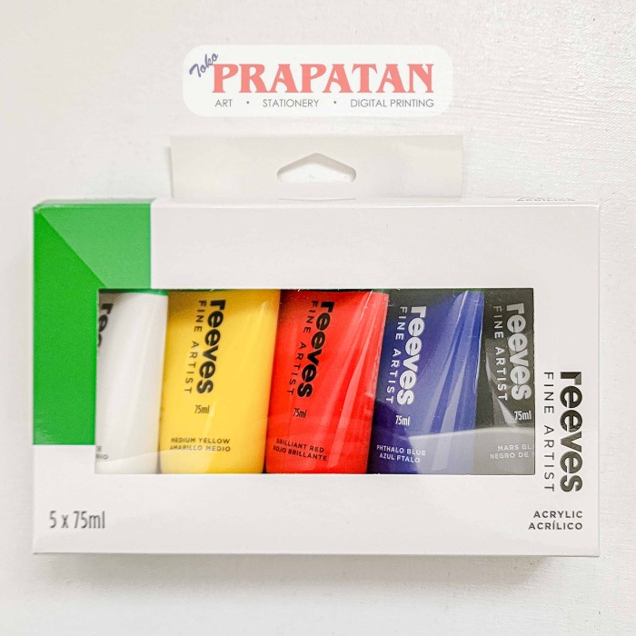 

TERLARIS Cat Akrilik Set Reeves Fine Artist 5x75ml Reeves Acrylic Set