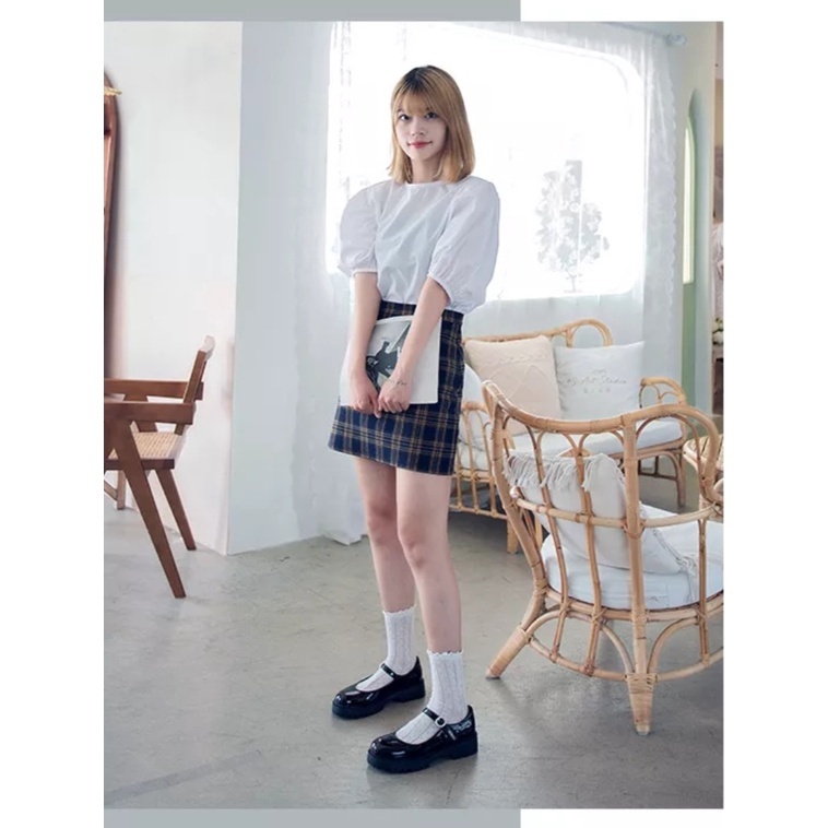 FREE ONGKIR AYRA SEPATU DOCMART WANITA LOLITA SEPATU LOAFERS KLIP