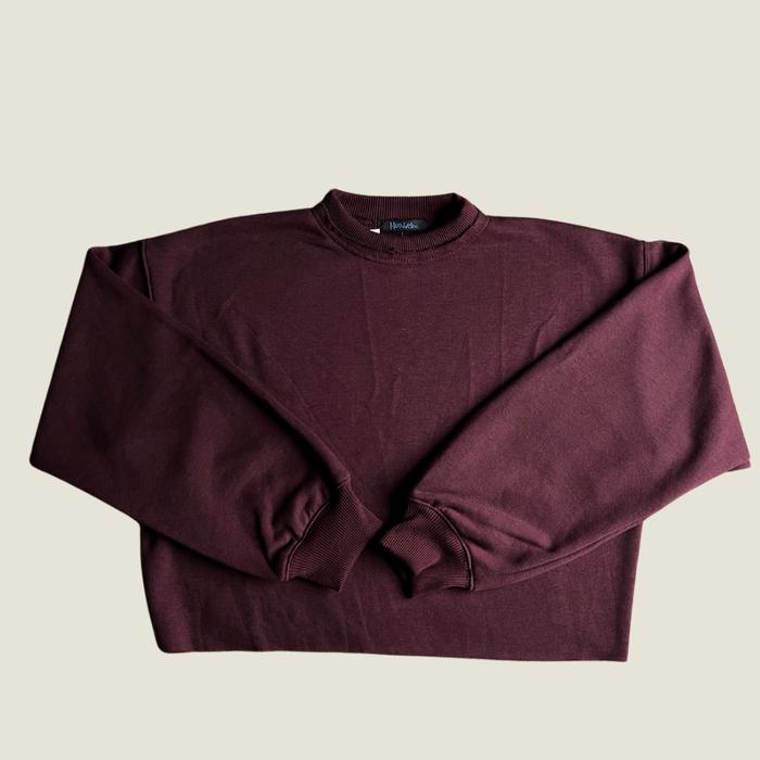 Hoodieku Sweater Crop Unfinished Premium Berbahan Fleece Cvc Produk Unggulan