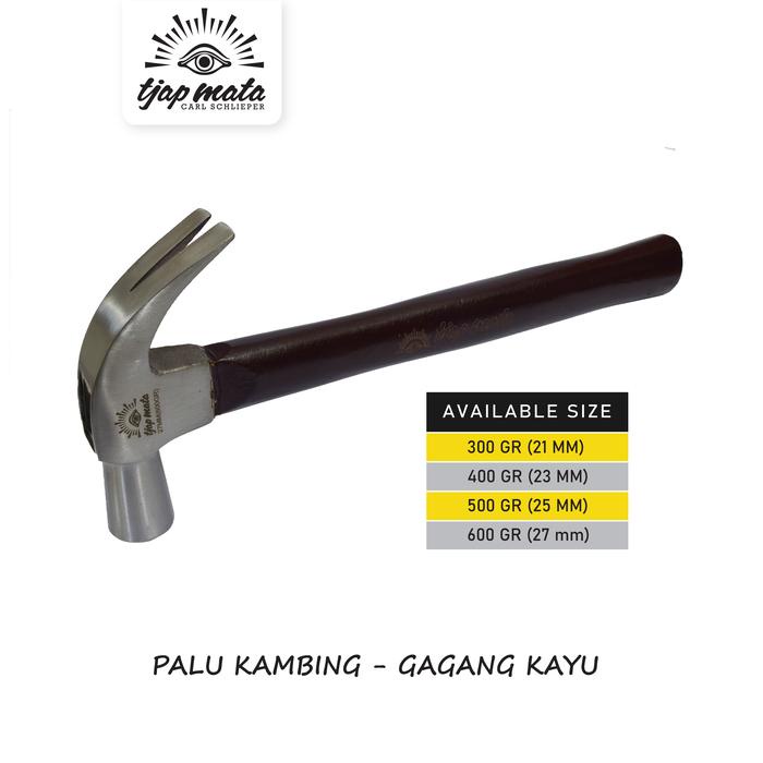 Terlaris TJAP MATA / CAP MATA Palu Kambing Gagang Kayu SALE