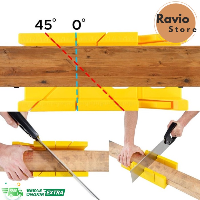 

KHUSUS GRAB! Allefix Mitre Box Alat Bantu Mal Potong Sudut Bingkai Pigura Mitre Box