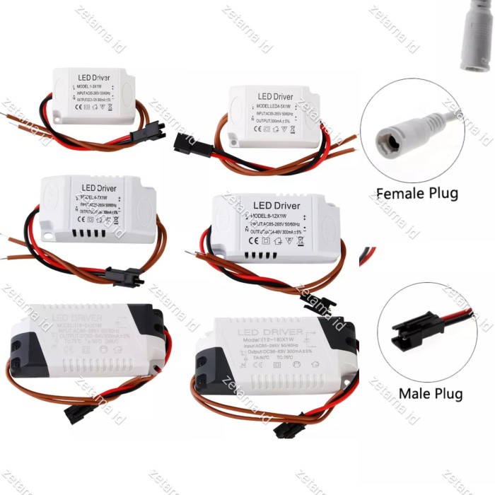LED Driver 12V Trafo Lampu Driver DC 12V