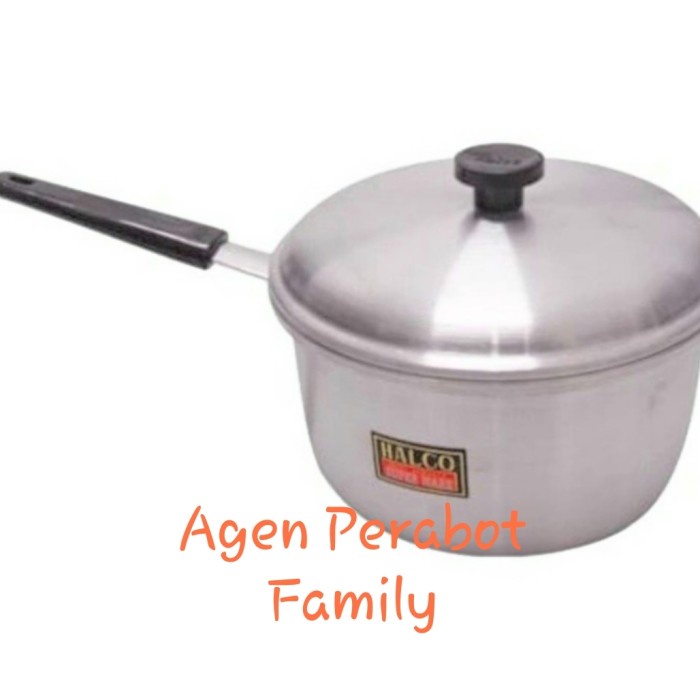PANCI MASAK MIE / PANCI GAGANG / PANCI SUSU HALCO 16 CM ALUMUNIUM TEBA