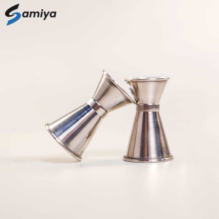 JIGGER GELAS UKUR STAINLESS STEEL / GELAS TAKAR STAINLESS