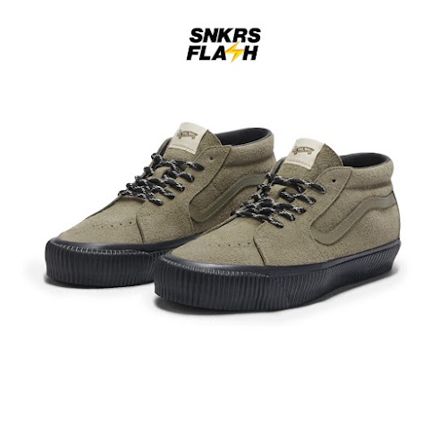 VANS Premium Sk8 Mid Reissue 83 Lx Creep Gothic Olive Sepatu Sneakers Pria - VN000CQQCUQ - Size 45