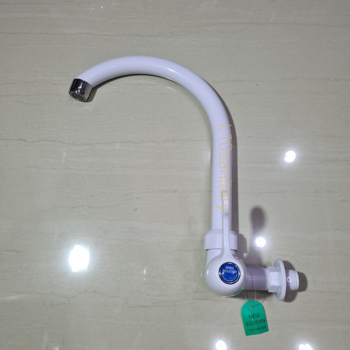 kran angsa plastik soligen w1 / kran cuci piring plastik soligen w1