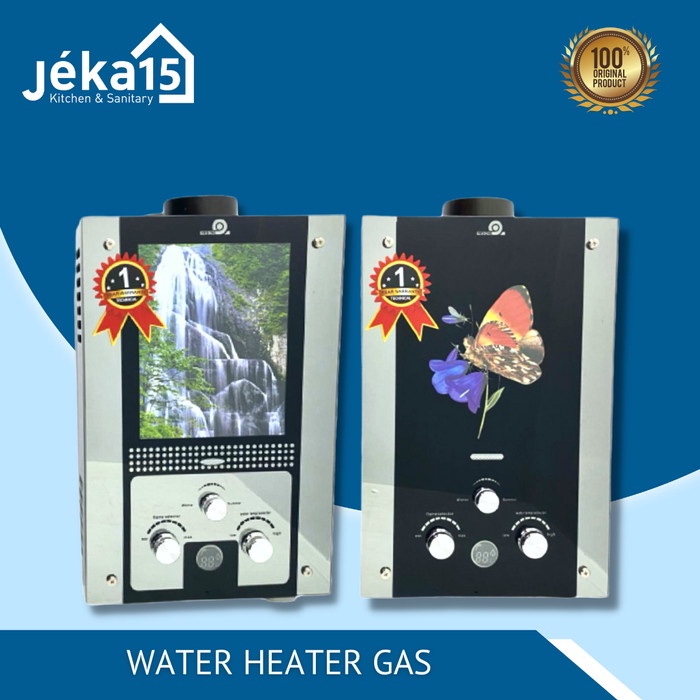 WATER HEATER GAS 6 LITER MURAH FRISONE KACA