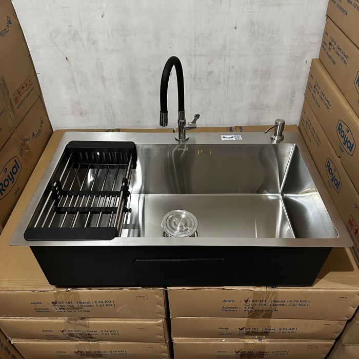 Bak Cuci Piring Kitchen Sink Wastafel Jumbo 80 X 50 X 21 Cm