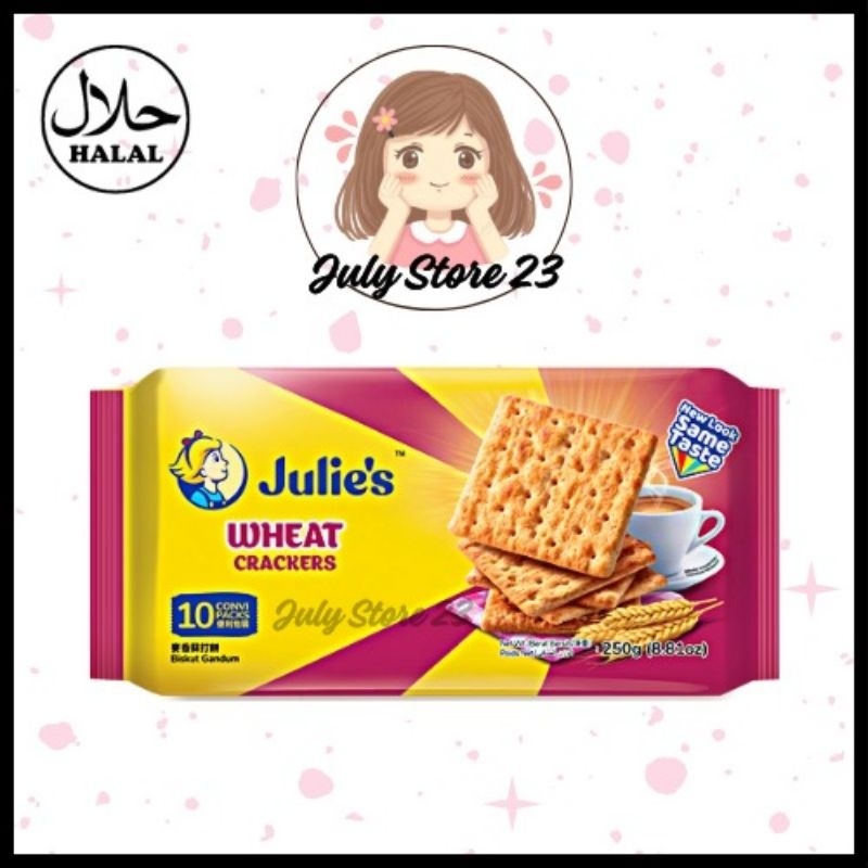 

A Julie'S Wheat Crackers Julies Biskuit Gandum 250 G