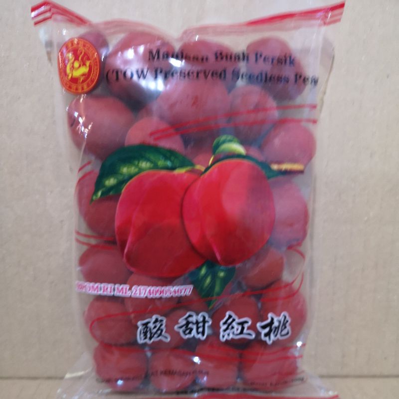 

A Manisan Buah Persik Crunch Peach Golden Eagle Halal