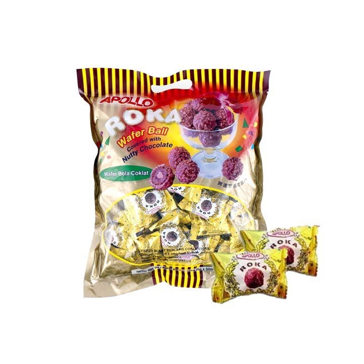 

A [Spesial Impor] Aneka Coklat Arab Turki - Roka Apollo Coklat Mix Truffle Cokelat Kerikil Premium