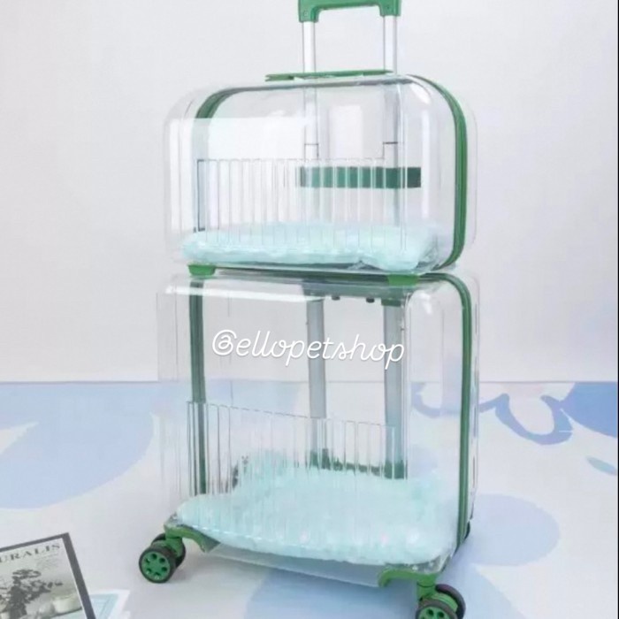 KOPER TROLI ANJING / KOPER TROLI KUCING / STROLLER TINGKAT ANJING KUCING / PET CARRIER / RANSEL