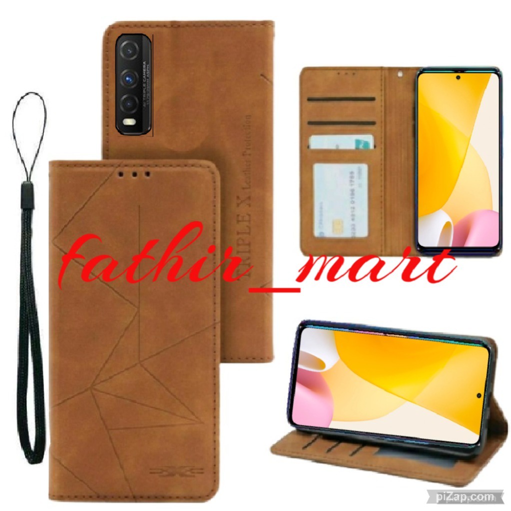 TerLengkapDong- CASE VIVO Y20 - VIVO Y12S - VIVO Y20S CASE DOMPET MOTIF CASE Magnet Flip Leather