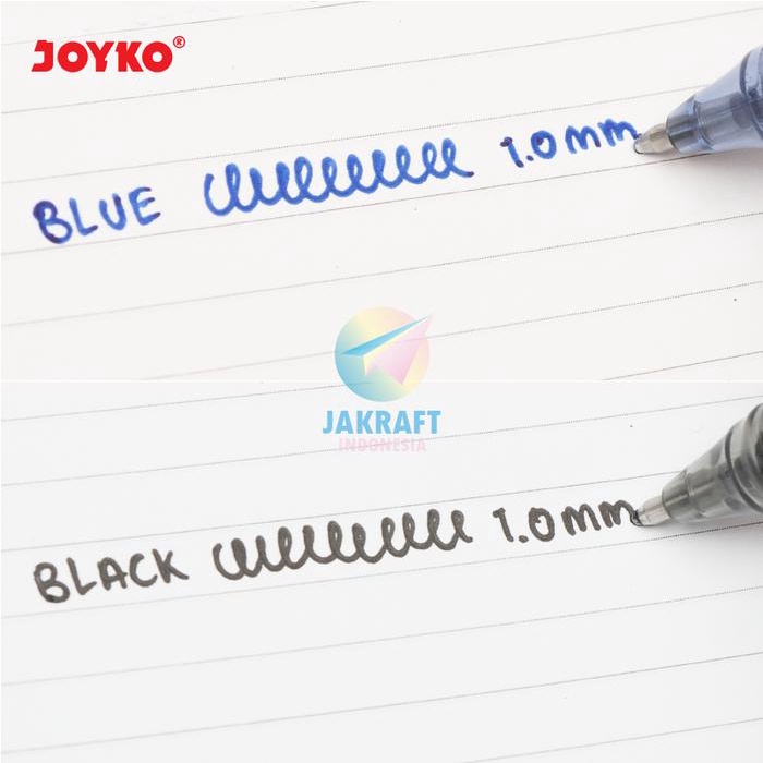 

Ballpoint (12 Pcs) Grosir Pulpen Gel Pen Tanda Tangan Joyko Gp-169 Signpro Hitam Biru / Black Blue