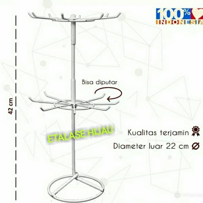 Rak Display Putar Matahari Gantungan Asesoris Hp Fashion