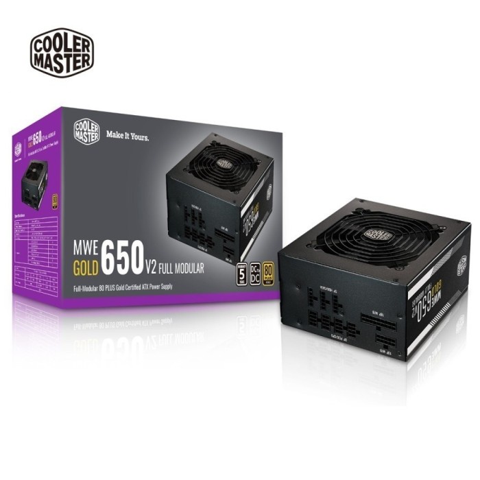 COOLER MASTER MWE GOLD 650 V2 - 650W 80+ GOLD FULLY MODULAR