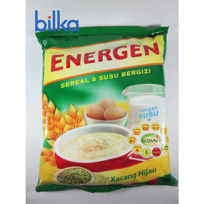 

(TopSeller) ENERGEN SEREAL BAG KACANG HIJAU 20'S x 29g