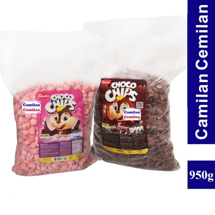 

(TopSeller) Simba Choco Chips Bulky Sereal Coklat Strawberry 950 gr