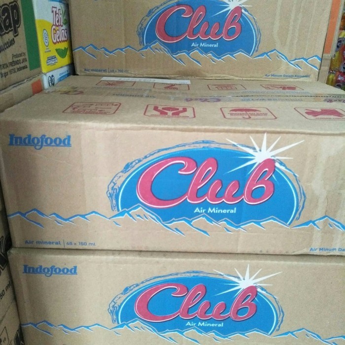 

(TopSeller) air mineral Club gelas mini 150ml isi 48