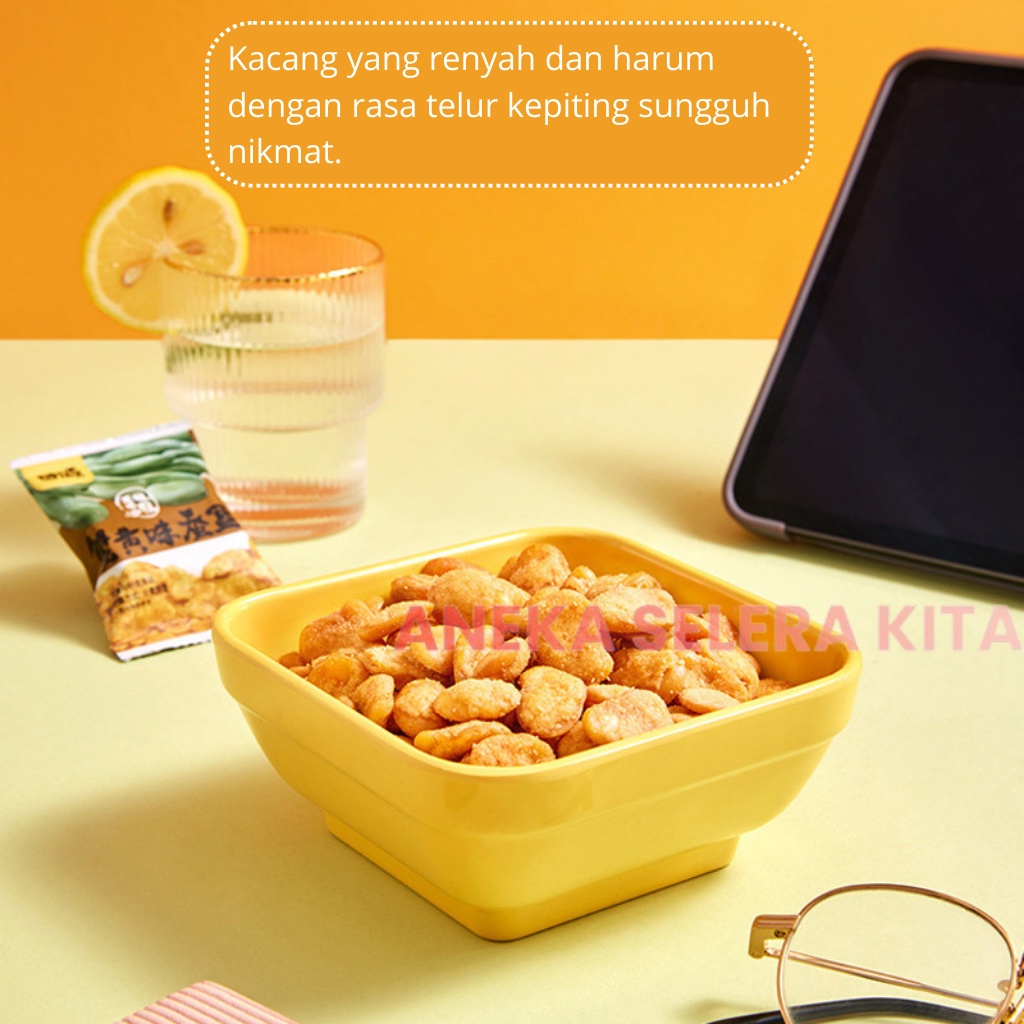 

A Gan Yuan Cemilan Kacang Rasa Crab Roe Flavour Beans Peas Original Sunflower Seed Halal 285Gr