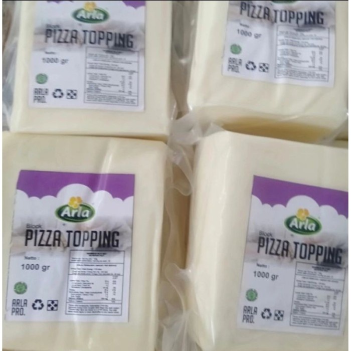 

(TopSeller) Keju Mozarella Arla Pizza Topping 1kg (Halal)