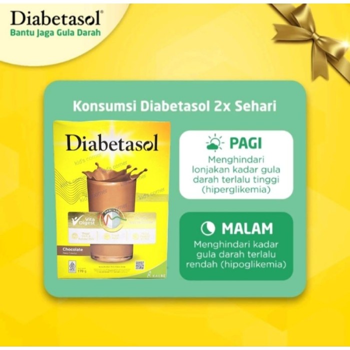

(TopSeller) Diabetasol 170gr susu diabetes gula darah COKLAT/ VANILA/ CAPPUCINO