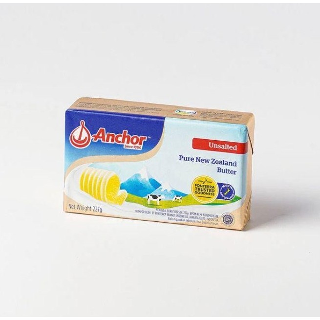 

(TopSeller) Anchor Butter/Mentega Salted 227 gram - Unslated 200 gram