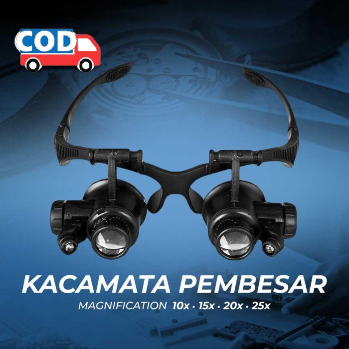

(TopSeller) Kacamata Pembesar Servis Hp Elektronik Mikroskop Magnifier 25x Service Objek Kecil